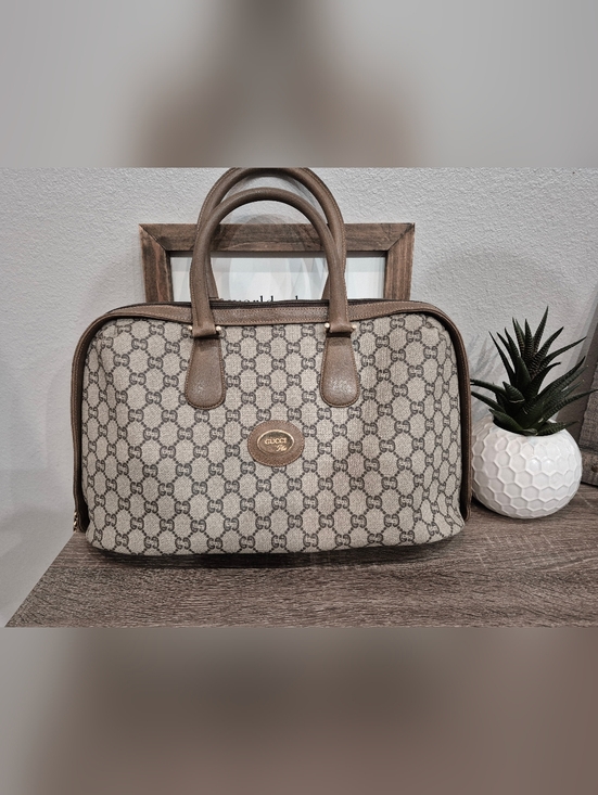 Gucci Handbags - Gucci Large  GG Canvas Satchel Bag